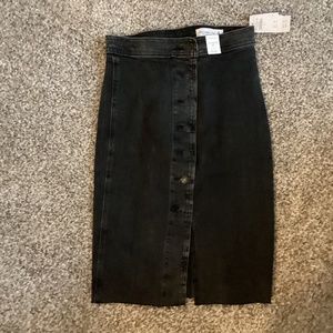 Abercrombie denim midi skirt, size 24